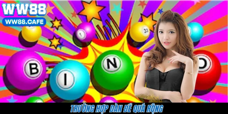 Trường hợp dàn đề quá rộng